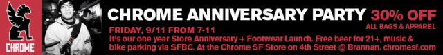 Chrome Bags Anniversary